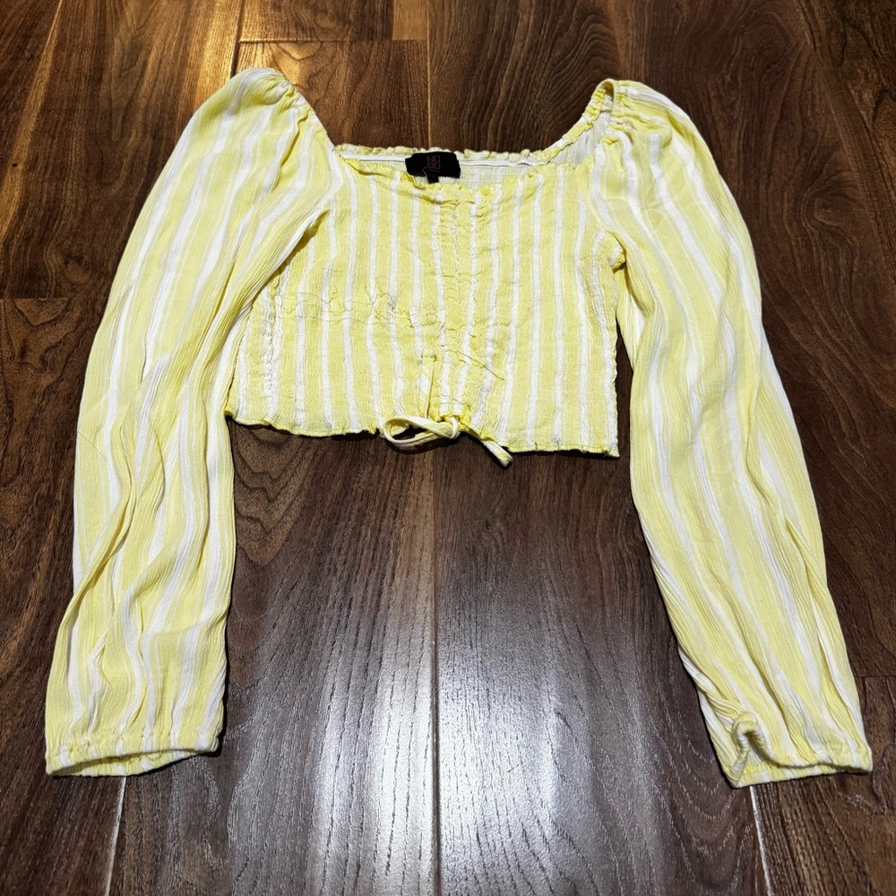 Nobu stretchy striped crop